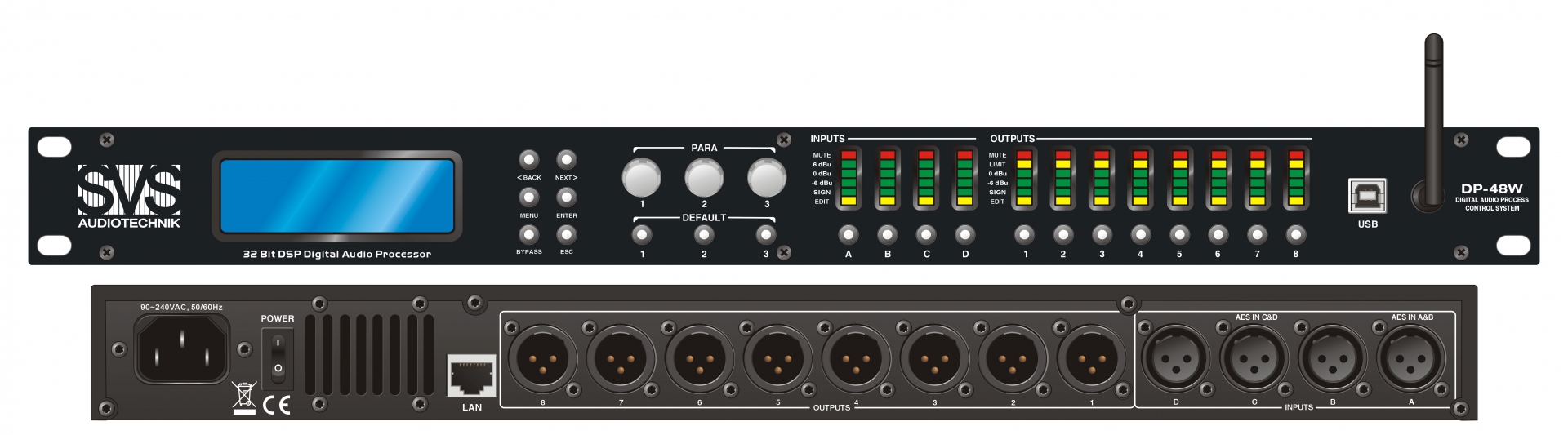 SVS Audiotechnik DP-48W Цифровой процессор: 4 входа 8 выходов в Пушкино