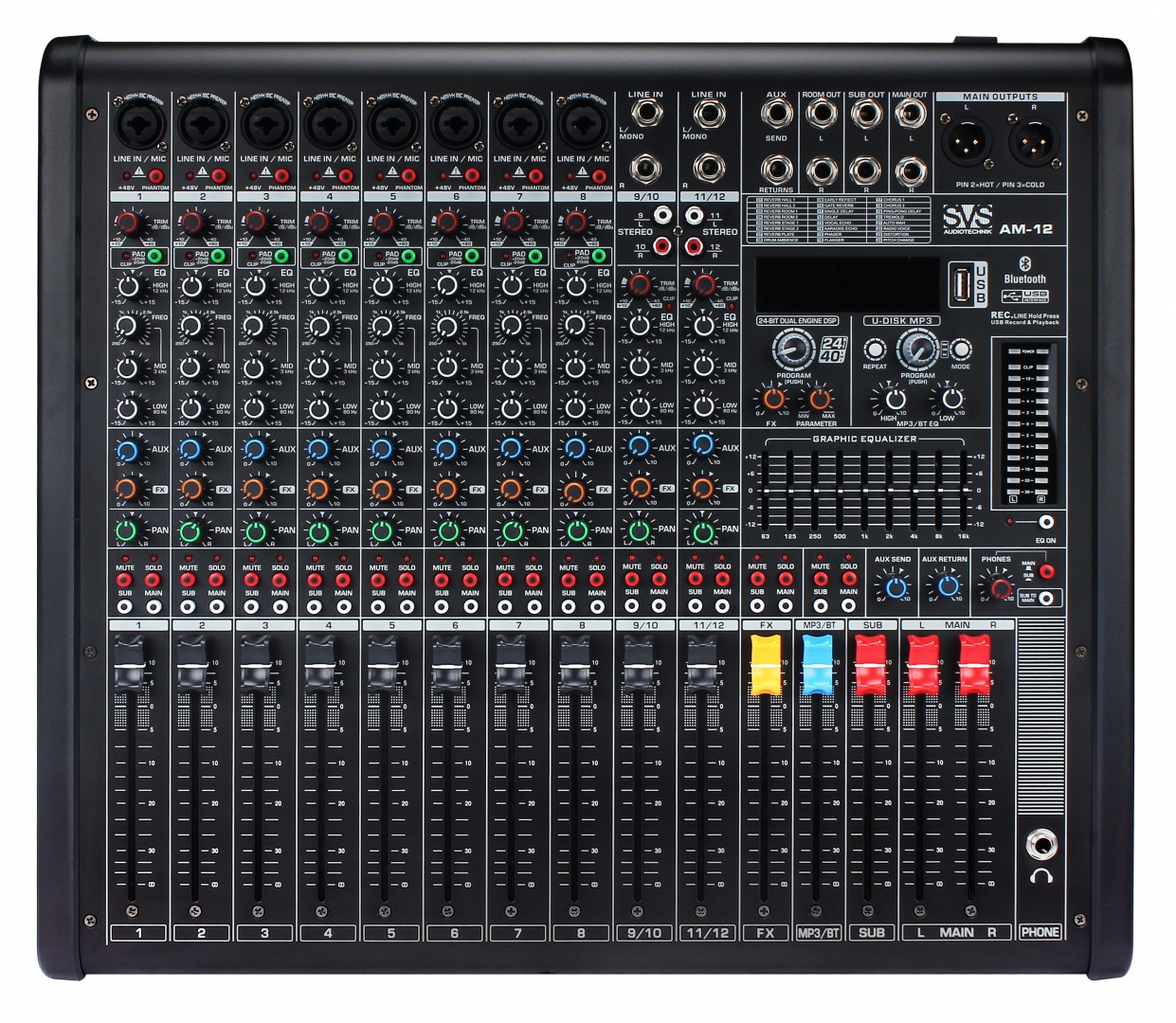 SVS Audiotechnik mixers AM-12 Микшерный пульт аналоговый, 12-канальный в Пушкино