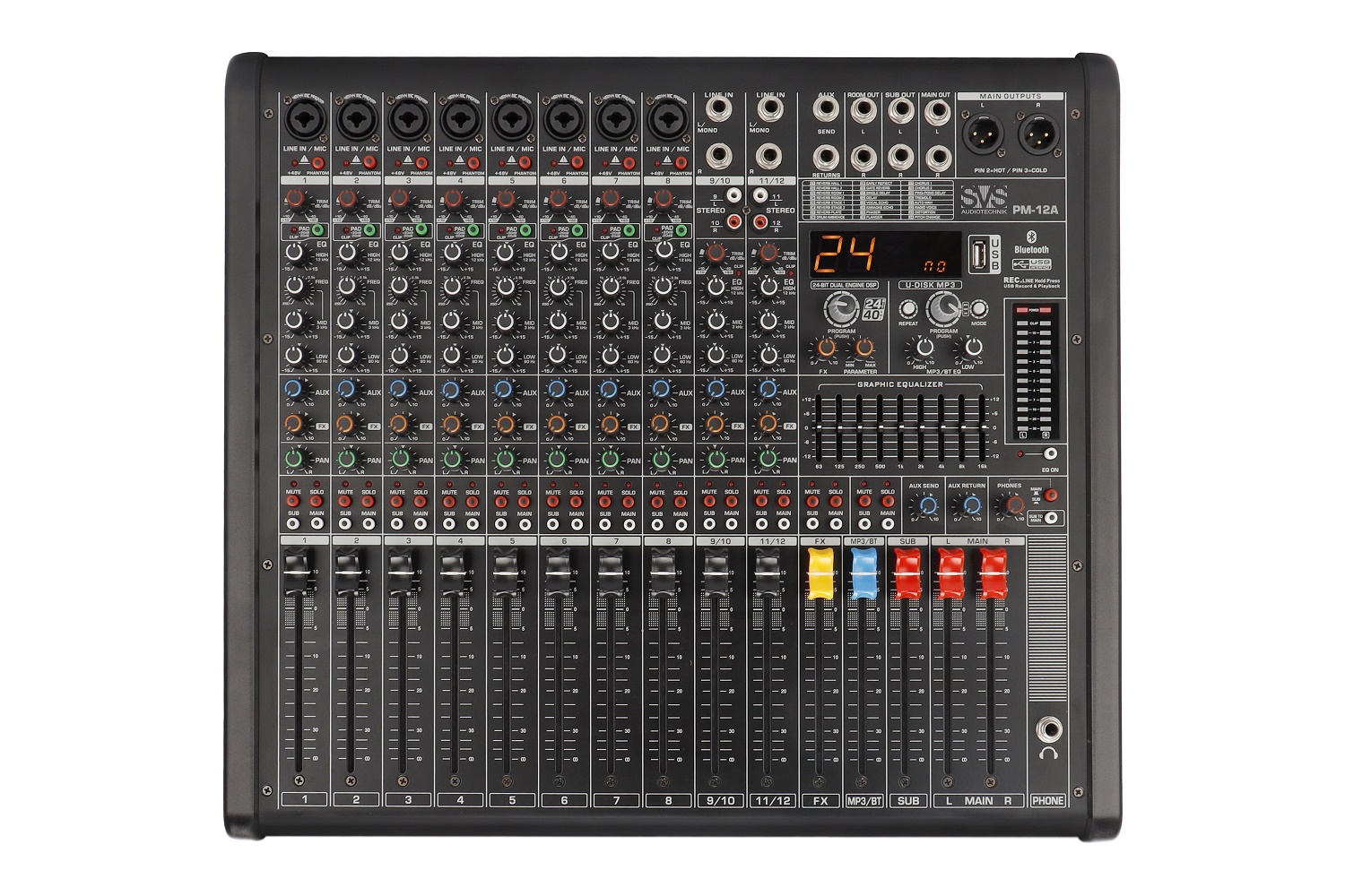 SVS Audiotechnik mixers PM-12A Активный аналоговый микшерный пульт, 12-канальный в Пушкино
